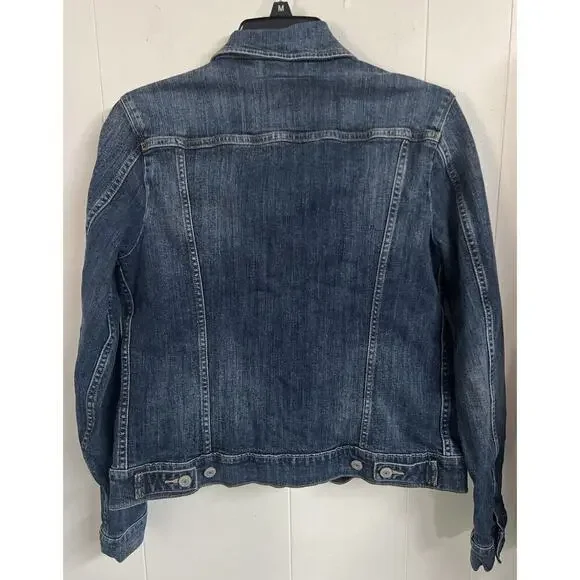 Levi's oversized mid wash long sleeve denim jacket size M - Picture 5 of 6